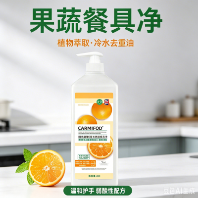 新客体验 果蔬清洗剂800ml非贝壳粉孕妇婴儿宝宝盐洗蔬菜水果清洗粉蔬果净温和护手抑菌