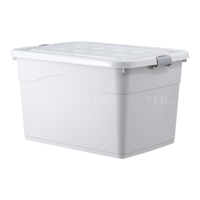 翌嘉YJ3111304 塑料收纳箱衣服整理箱杂物储物箱子 150L浅灰色