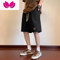 七斓短裤男士夏季薄款冰丝速干潮牌帅气宽松五分裤男生休闲运动中裤子