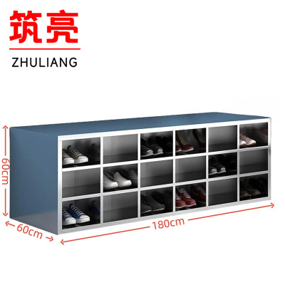 筑亮 不锈钢鞋柜 双面36格 个