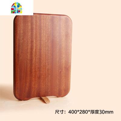 站立菜板乌檀木整木砧板实木家用厨房占板刀板切菜板案板 FENGHOU [站立-中号]乌檀木40*28*3cm适合2-5人