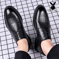 皮鞋男夏季新款凉鞋真皮商务正装皮鞋镂空透气休闲英伦真皮德比鞋