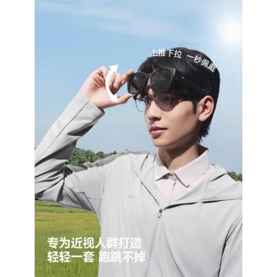 蕉下惠灵顿框折叠近视墨镜FD004-F-AWP3041+哑透深灰镜架+灰色镜片(单位:副)