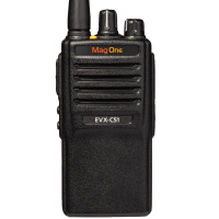 摩托罗拉(MOTOROLA)EVX-C51-G6-4数字便携式对讲机 1800毫安电池 IP54级防水防尘语音信道播报