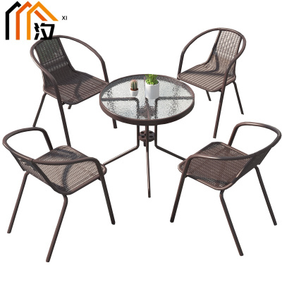 汐户外桌一桌四椅套