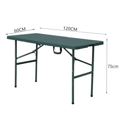易企采 120*60CM作战折叠餐桌手提折叠式餐桌箱式餐桌钢板户外餐桌作战会议桌作训战桌
