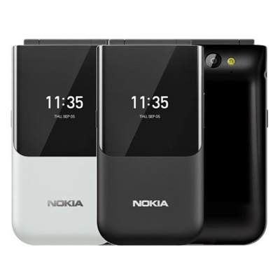 诺基亚2720 4G全网通翻盖按键迷你老年手机学生老人机 灰色和红色 拍下颜色备注