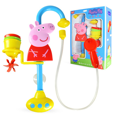 小猪佩奇戏水玩具皮划艇划船洗澡玩具宝宝儿童节粉红小猪划艇小猪佩奇的沐浴组合99401