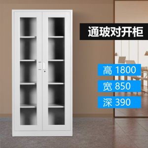 汉诺鑫威钢制文件柜办公资料柜档案柜财务凭证柜带锁储物柜铁皮柜书柜