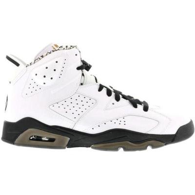 耐克AirJordan6VI复古高档摩托车黑白运动防滑蓝球鞋395866-101