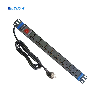 REYBOW 8位PDU机柜排插 SP-UN1008-SH-100320