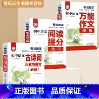 [语文3本]⭐古诗词+阅读+作文 初中通用 [正版]考试高手初中语文数学英语物理化学作文模板全国版公式定律基础知识手册短