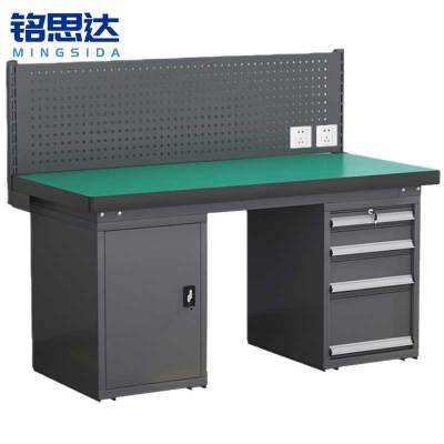 铭思达钳工操作台2.1米四抽一门张