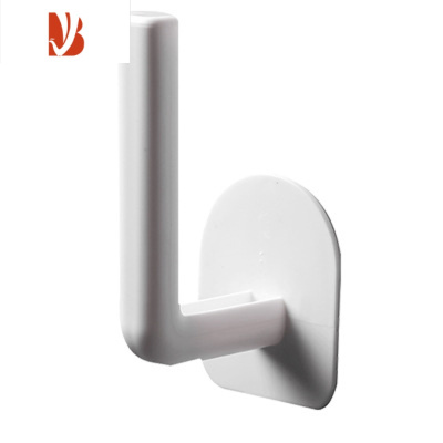 三维工匠多功能免打孔厨房壁挂置物架卷纸保鲜膜收纳挂架墙壁置物挂钩粘钩卷纸保鲜膜壁挂粘钩3个装