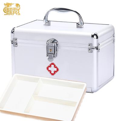 麒霁 铝合金收纳药箱 小号10寸 AG001