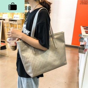 20新女包潮流编织包瑜伽健身单肩包百搭时尚ol托特包简约旅游大包NEW LAKE女士单肩包