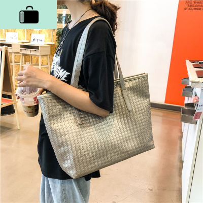 20新女包潮流编织包瑜伽健身单肩包百搭时尚ol托特包简约旅游大包NEW LAKE女士单肩包