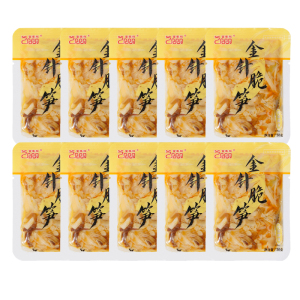 富春龙即食金针菇脆笋30g*10袋装 香辣味 鲜嫩多汁脆爽可口