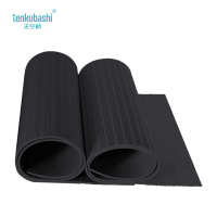 天空桥 绝缘橡胶垫 黑色条纹5mm*1m*10m 卷