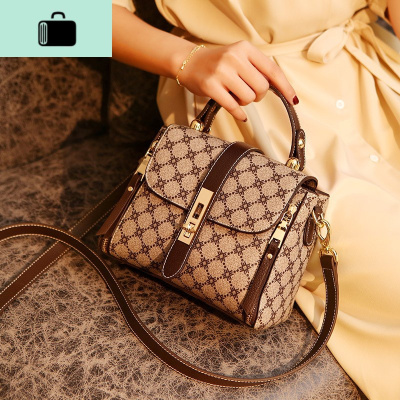 2020新款包包女2019时尚链条水桶包大气百搭斜挎包女包小包简约NEW LAKE 咖色女士手提包