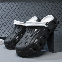 夏季新款厚底增高5.0踩屎感防滑透气凉拖鞋户外休闲男士洞洞鞋