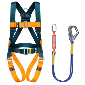 安诺克 五点式安全带 双大钩安全绳2.5米 单位:套
