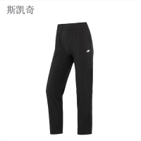 斯凯奇 女夏直筒梭织长裤 P224W160-03K8XL 条