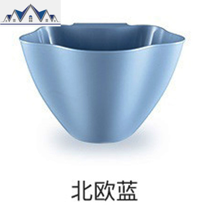 背挂式厨房垃圾桶创意花朵桌面收纳整理盒多功能分类垃圾收纳盒 三维工匠