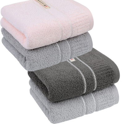 洁丽雅毛巾2条装新疆长绒棉柔软吸水手感柔滑饱满蓬松221061M(颜色随机)