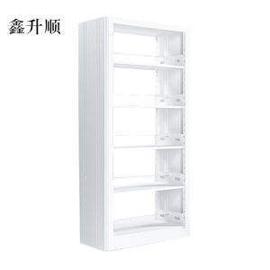 鑫升顺图书馆书架阅览室货架资料档案架钢制书架双面五层主架[工厂现做 7天内发货]