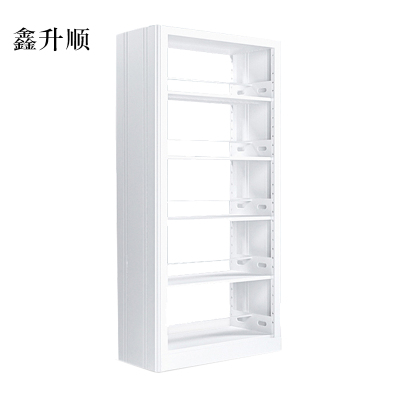 鑫升顺图书馆书架阅览室货架资料档案架钢制书架双面五层主架[工厂现做 7天内发货]