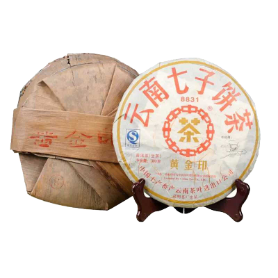 提装-中茶云南普洱茶2007年黄金印8831生茶饼380g*7片