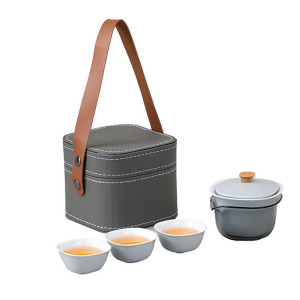 卫未来 便携式旅行茶具 一壶三杯 套