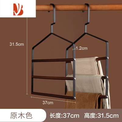 三维工匠轻奢家用多层裤架裤子衣架整理围巾挂架裤挂衣柜收纳器裤夹
