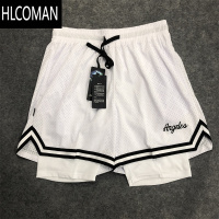 HLCOMAN美式假三份短裤男夏季篮球跑步训练运动不过膝速干双层健身裤