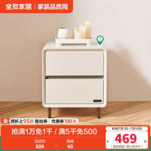 全友家居卧室单床头柜