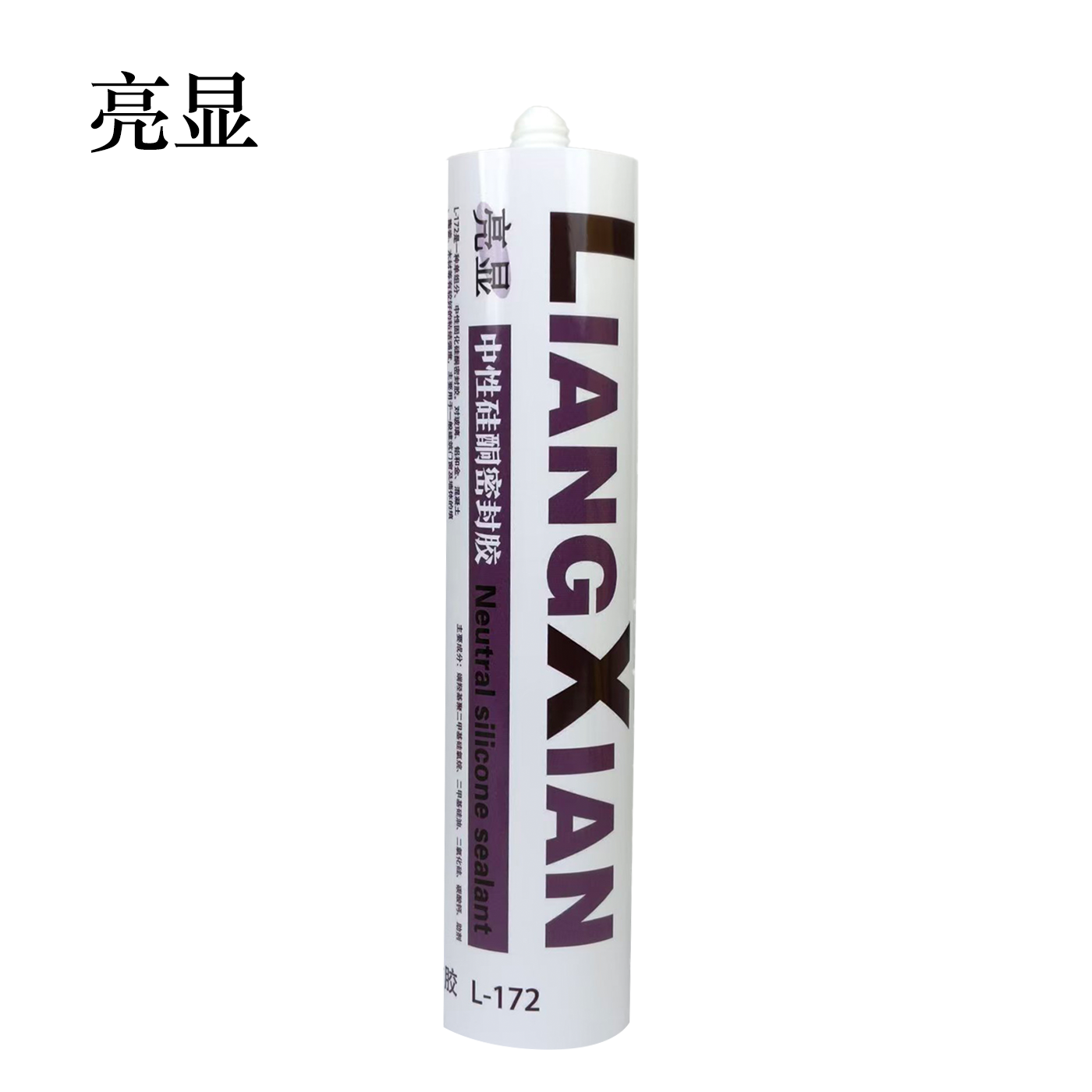 亮显 中性硅酮密封胶 L-172 灰色 300ml/支