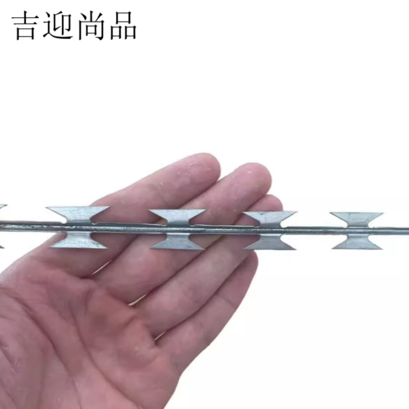 吉迎尚品 刀片刺绳铁蒺藜防盗网 圈经50cm单螺旋 米