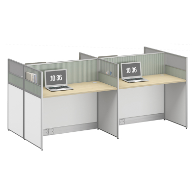 臻远ZYGW-074职员桌办公桌屏风工作卡位 对坐四人位