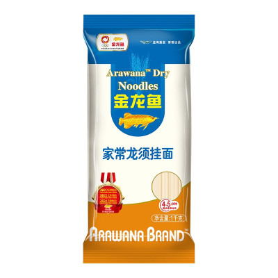 金龙鱼家常龙须麦芯挂面1kg 龙须面条