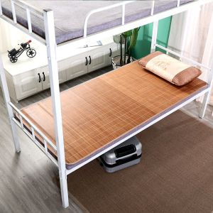 学生宿舍竹凉席0.9M家用1米5双面席双人1m8折叠席子童席0.6米草席