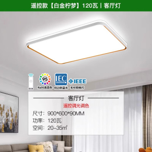 雷士照明NVC [白金柠梦]现代简约客厅灯LED吸顶灯卧室灯温馨北欧全屋组合灯具