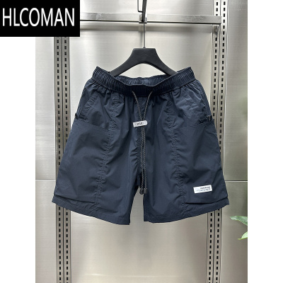 HLCOMAN工装短裤男士夏季薄款2025新款潮流美式宽松百搭运动5五分中裤男