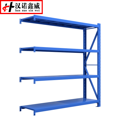 汉诺鑫威承重200kg货架置物架钢制货架蓝色副架长150宽50高200CM