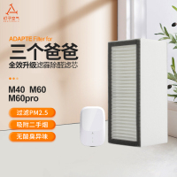 适配三个爸爸M60W家用壁挂式新风机过滤网HEPA高效除PM2.5过滤芯