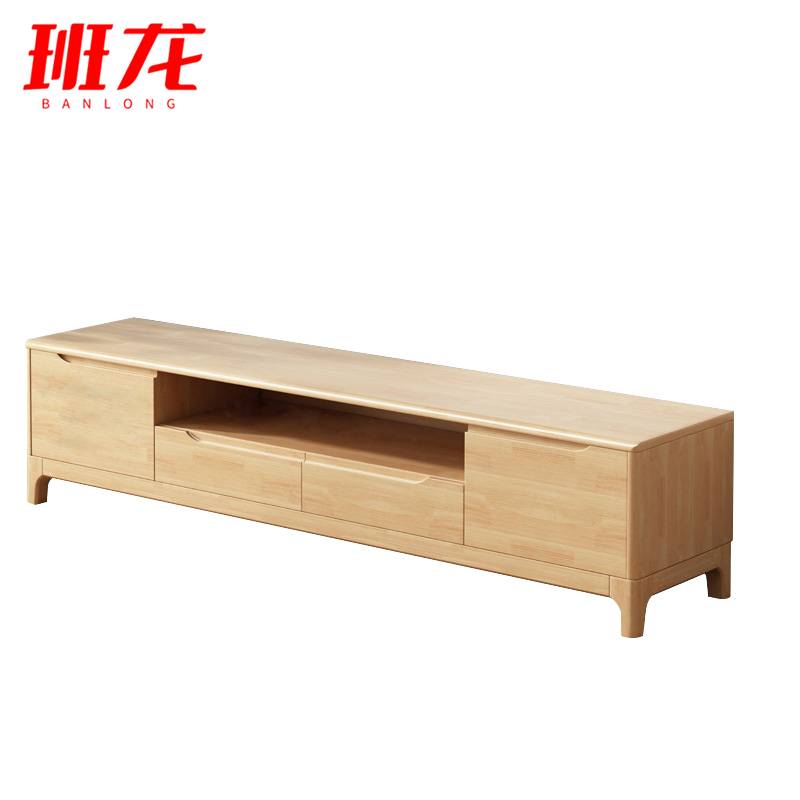 班龙落地柜1.8米原木色台