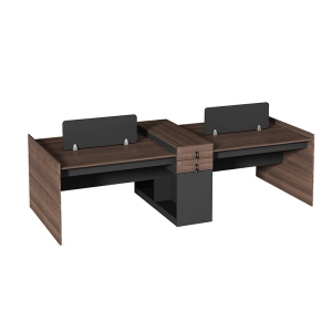 慧采云 办公家具职员办公桌椅组合简约现代员工桌4人位屏风电脑桌财务桌 四人位