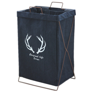 北欧布艺脏衣篮家用铁艺大号折叠脏衣篓储物收纳箱玩具衣服收纳筐