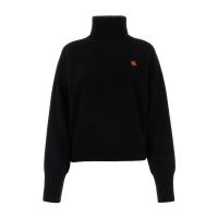 高田贤三(Kenzo)羊毛高领长袖运动毛衣女款舒适保暖罗纹袖口弹力