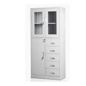 富和美(BNF)偏五斗文件柜铁皮柜大器械柜档案柜办公资料柜铁柜子员工柜办公柜储物柜加厚款850L*390W*1800H